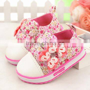 223 2015 Spring Children floral Princess Girls Shoes soft sale child shoes