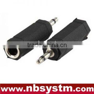 2.5mm mono plug male to 6.35mm mono,stereo jack female adapter