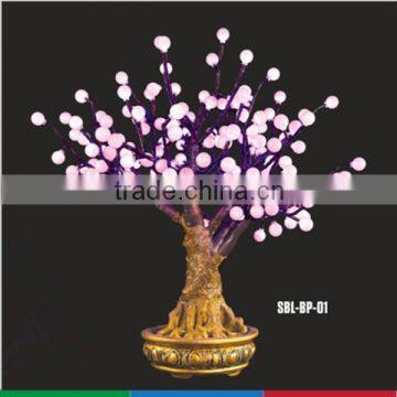 LED artificial bonsai pearl tree light,indoor led bonsai tree light