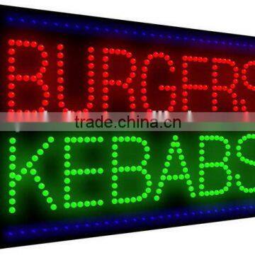 Customized most popular acrylic led storefront signs