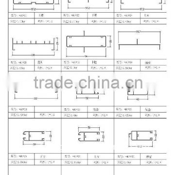 aluminium window profile W968