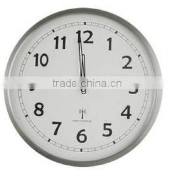 radio controlled metal wall clock