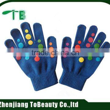 colorful dot magic glove