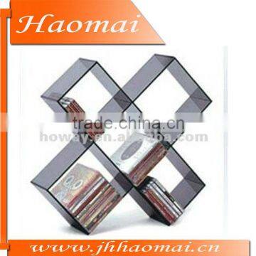 2013 Clear Acrylic CD display holder.Bookcase,acrylic rack holder,wall mount display holder,tie holder