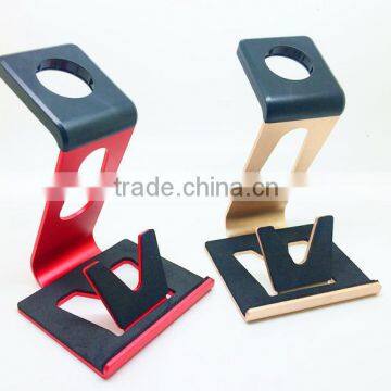 China manufacturer charging holder dock display phone watch stand aluminium New products for phone watch stand charging stand