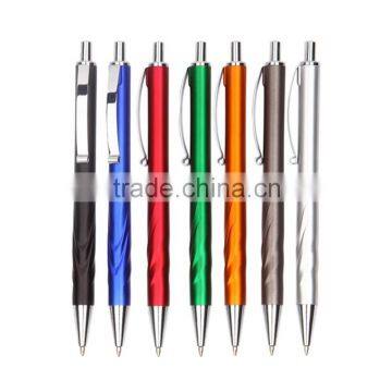 Metal clip Promotion cheap writing plastic advertising ball pens