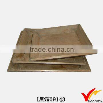 farm houseware decorated wooden flower tray