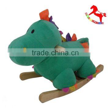 customized turtle colorful plush dinosaur rocker