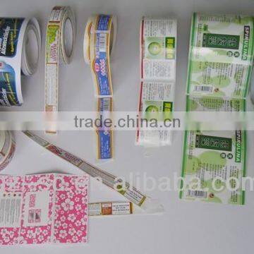 Various customized color and size of roll labels