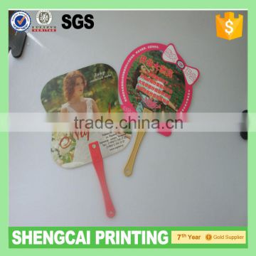 High quality big promotional pp hand fan