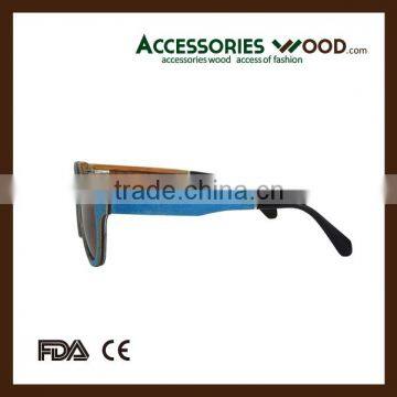 Fashion Wood Eyewear with Different Color in High Quality Polarized Lenses Sunglasses