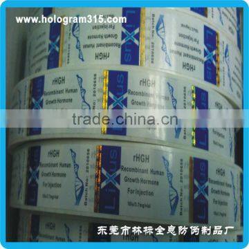 Hot stamping hologram document printing