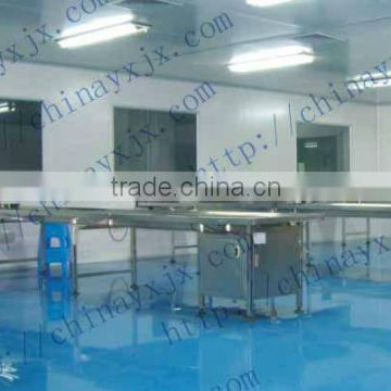 Stainless steel conveyor for cosmetic factory