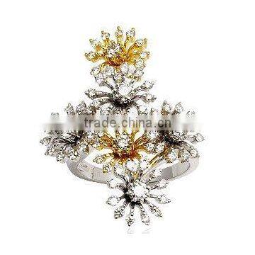 diamond ring online, designer diamond ring, flower diamond ring