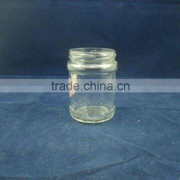 round clear glass jar, 205ml glass jars