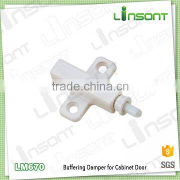 Durable plastic soft close plastic buffer hardware fittings for cabinet door