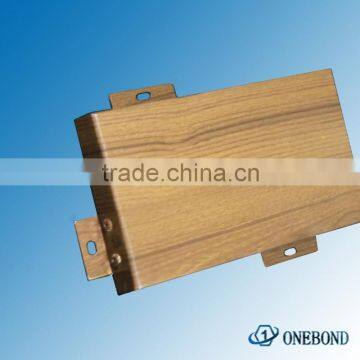 Wooden finish aluminium solid panel/composite panel(ACP)