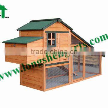 Wooden chicken coop hen house