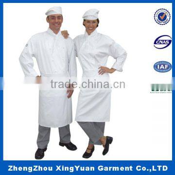 Hot sale classic durable hotel and restaurant chef uniform for adult's halloween cosplay costumes