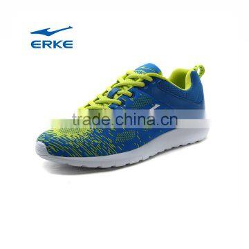 ERKE 2016 new wholesale lighweight flyknit mesh brand mens sports shoes