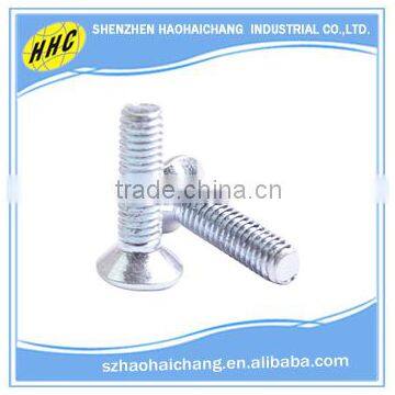 China hardware manufacturer high quality nonstandars stainless steel flat head screw