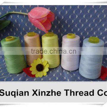 Spun Yarn Type and Dope Dyed Polyester Sewing Thread 3000Y