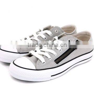 side zip decorated rubber sole platform slip on women sneakers cheap casual canvas shoes 2016, shoes women ladies