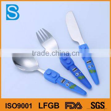 Adorable Children's Cartoon Fork Knife and Spoon , China Cutlery Set photo-2