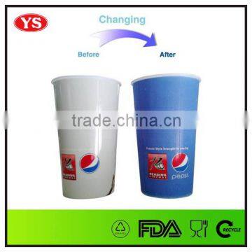 900 ml large plastic cola full color changing mug