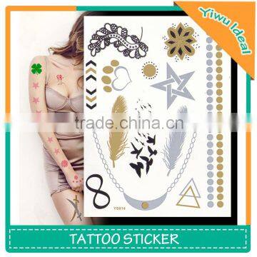 Fashion Metallic Jewelry Glitter Body Tattoo Sticker