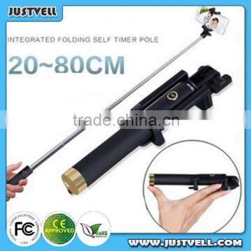 Colorful Wireless Monopod Bluetooth Selfie Stick /wireless Selfie Stick /foldable Selfie Stick