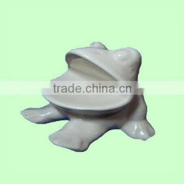 funny design white frog decorative soap dish wholesale