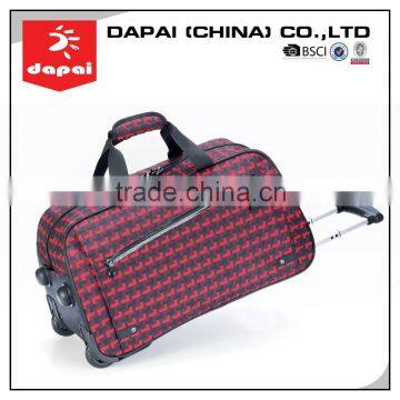 Classical Printing Ripstop Design Cheap Ladies Trolley Travel Duffel Bags