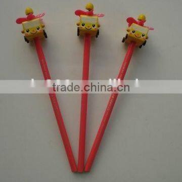 custom promotional kids gift cute wooden fancy pencil with logo printing