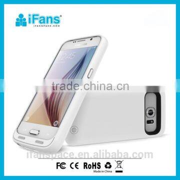 OEM ultra thin Battery charger case for Samsung S6 support quick charger 2.0
