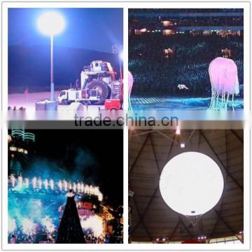 Helium Balloon Lights for movie production and public events.