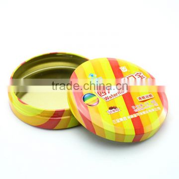 factory wholesale food grade mint round metal tins small