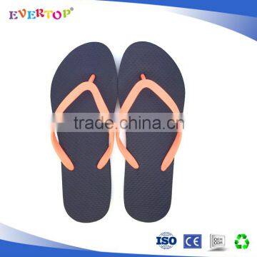 4 Nite Orange Pvc Strap Black Inside Out Flip Flops
