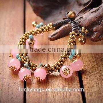 Hot selling copper bells thailand bangles cheap handmade bangles