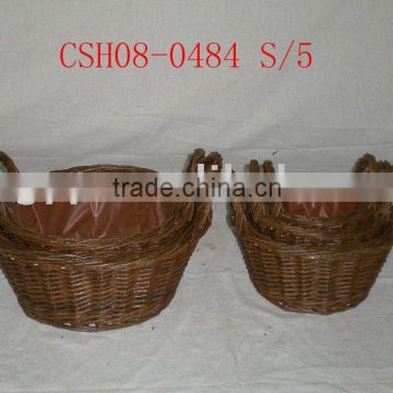 willow basket for garden or plant