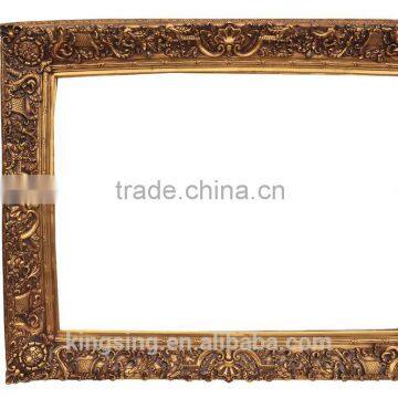 beautiful golden resin frame for pictures resin photo frame wall decdoration art