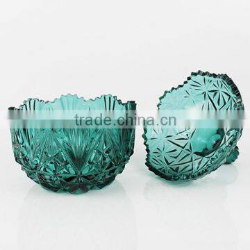 hot sale diamond glass candy jar for home storage