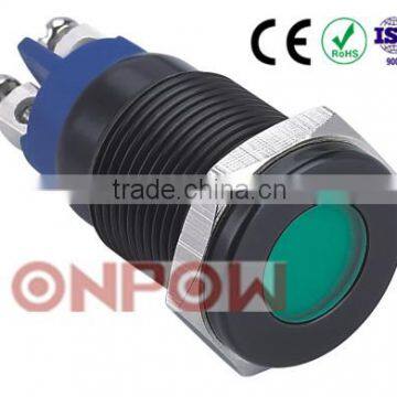 30 Years Industry Leader ONPOW Metal signal lamp GQ16T-D/L/A Dia. 16mm CE ROHS IP67 waterproof