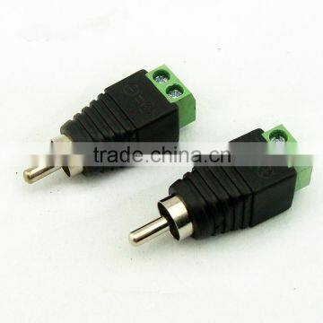 RCA PLUG CAT5 CAT6 Cable to AV Phono Male RCA Connector Jack Plug for CCTV