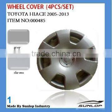 toyota hiace body parts hiace wheel cover grey and chrome #000485 for hiace 2005-2009