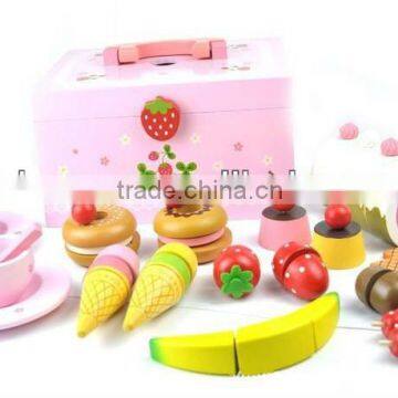 Mother garden wooden toys, afternoon tea wooden toys set