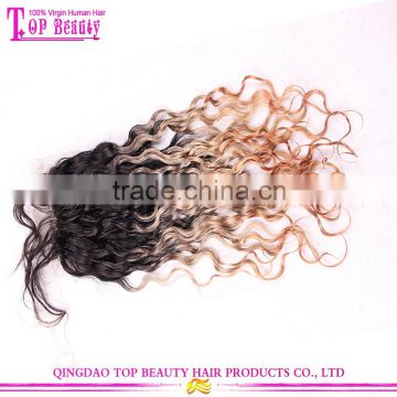 8A grade lace closure blonde 100% virgin brazilian hair ombre hair extension lace closure wholesale cheap hair closure