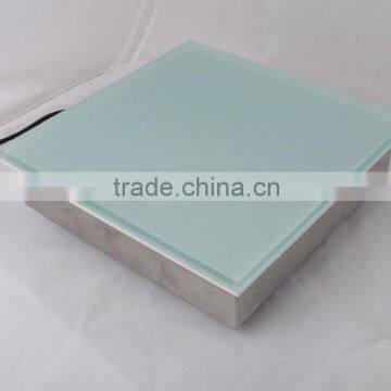 3 Years Warranty RGB Color Changing Tempered Frosted Glass Led Brick Light Waterproof Recessed Lights photo-2