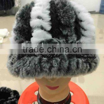 Top fashion real rex rabbit fur hat made in China