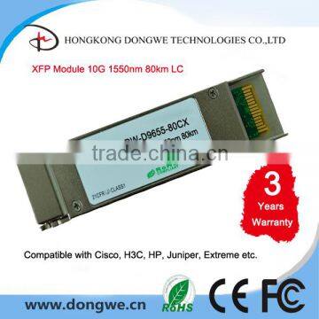 Cisco compatible 10G 1550nm 80km XFP Transceiver XFP-10G-ZR